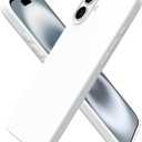 ORNARTO Compatible with iPhone 16 Plus Case 6.7, Slim Liquid Silicone 3 Layers Full Covered Soft Gel Rubber Phone Case Protective Cover 6.7 Inch, White