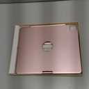 BABG Keyboard Case for iPad Air 13 inch(M3/M2)&iPad Pro 13(M5/M4),iPad Pro 12.9(6th/5th /4th/3rd Gen) Case with Keyboard,360 Rotatable,Toupad,Backlits,Pencil Charging-Rose Gold