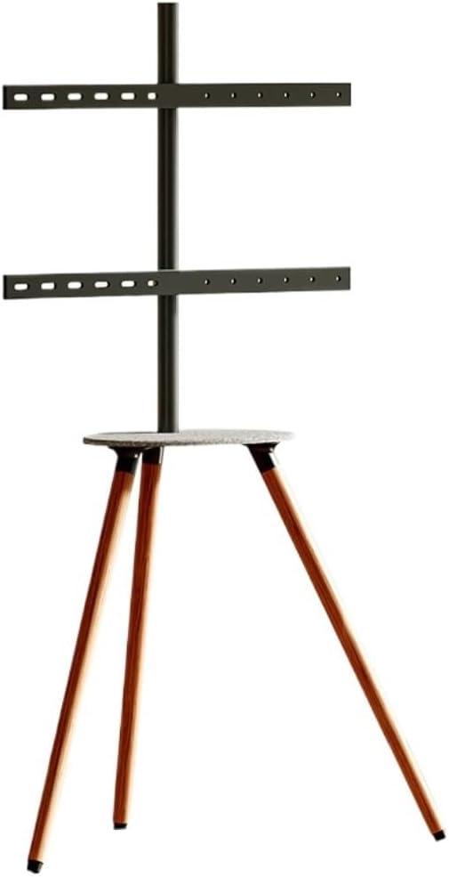 Universal Free Standing for 32 to 65 Inch LED LCD Screens Swivel Tripod with Shelf Height Adjustable Swivel TV Floor Stand Floor Standing