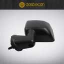 Dasbecan Driver Side Mirror Compatible with 2007-2018 Jeep Wrangler JK Left Side Door Mirrors Manual Folding No-Disturtion Glass Replaces#CH1320271 68081251AA 55078131AG Textured Black Cover