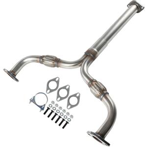 Exhaust Flex Y-Pipe Compatible with Infiniti FX35 G35 G37 3.5L & 3.7L 2003 2004 2005 2006 2007 2008 2009 2010 2011 2012 2013