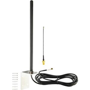 Boobrie 915Mhz LoRa Antenna with Wall Mount Bracket Omni External LoRaWAN Antenna 9.84ft RG58 Cable SMA Male + 15CM Adapter Cable for Meshtastic ESP32 LoRa V3 Development Board OLED Board LoRa Module