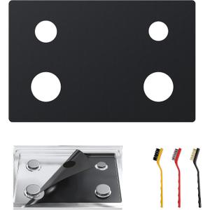 Stove Top Protector PLUS for Whirlpool Gas Range - 1 Pc (PLus Version) Reusable Splatter Guard Liner, Only Compatible with WFG320M0BS/WFG320M0BB/WFG320M0BW/WFG320M0MW/WFG320M0MS