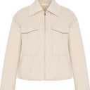 City Chic Women's Plus Size Jacket - Boucle Zip Front (M)