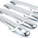 NewYall Set of 4 Chrome Front Rear Left Right Side Exterior Door Handle Covers for Ford Flex 2009-2016 Edge for Lincoln MKX MKZ 2007-2010