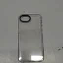 RhinoShield Crystal Clear Case Compatible with iPhone 17e / 16e | Advanced Yellowing Resistance, High Transparency, Protective and Customizable Clear Phone Case - Black Camera Ring