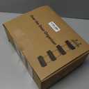 HapiRm Over The Door Organizer - Hanging Door Organizer with 4 Metal Large Capacity Baskets and Adjustable Coat Hook for Bathroom Bedroom Kitchen Pantry Closet Cabinet (Black)