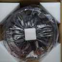 CubiCubi Modern Ceiling Fans, 20 Inch Black Ceiling Fan with Lights and Remote Control, APP, Fandelier with 6 Wind Speeds, Low Profile Ceiling Fans with Lights for Bedroom, Office