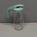 Momcozy Glass Breast Milk Pitcher, Formula Breastmilk Storage Container, Heat & Cold Resistant, No Leak Pitcher for Breastmilk with Wide Mouth, Fast Baby Formula Maker, 48OZ, 1 Count (Green)