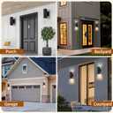 4 Pack Outdoor Sconce Lights for House, Modern Exterior Wall Light Fixtures, Black Cylinder Up and Down Lights Outdoor, Anti-Rust Porch Lights Wall Mount for Front Door Garage