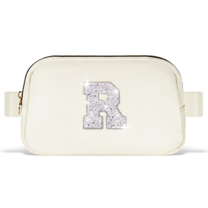 Uygafly Teacher Appreciation Gifts, End of Year Teacher Gifts, Teacher Thank You Gifts Ideas from Student, Crossbody Bag Belt Bag Trendy Cute Stuff - White R, Cream