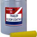 TK64 Roll On Application; Water Based Coating; Protects Wood Floors, Ramps and Walls; Non Skid Paint (1 Gallon, Gray with Foam Cover), 128 Fl Oz