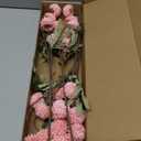 Floroom 5pcs Pink Faux Silk Mums Artificial Flowers, Bulk Fake Small Mini Chrysanthemums with Stems for DIY Blush Wedding Centerpieces Floral Arrangements Vase Fillers Home Decorations