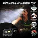 Blukar LED Headlamp Rechargeable,2000L High Lumen Super Bright Dimmable Headlight Flashlight with Motion Sensor- 8 Modes,Spotlight&Floodlight,IPX5 Waterproof for Camping,Hiking,Running,Fishing -2 Pack (Black)