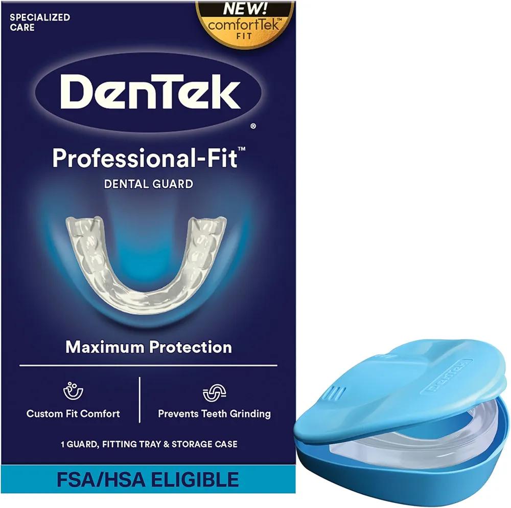 DenTek Professional-Fit Dental Guard, Mouth Guard for Grinding Teeth at Night, 1 Count