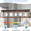 GvvooHome Edison Bulbs 60 watt Equivalent LED, E26 LED Bulb Non-Dimmable, 4000K Daylight White, ST58 Vintage Light Bulbs, 90+ CRI, 6W 600LM, E26 Medium Base, Clear Glass, 12 Pack