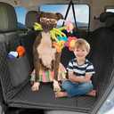 Honest Back Seat Extender for Dogs, Dog Car Seat Cover Hard Bottom 400lbs, Dog Car Seat Covers with Large Space, Waterproof Dog Hammock for Car SUV Truck, X-Large, Black