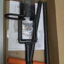 Bulb Planter Tool Long Handle, Tulip Bulb Planter Tool with Serrated Base & Double Pedal, Soft T Grip Sod Plugger, Heavy Duty Bulb Planter Tool for Digging Holes Sowing Plant Bulb