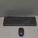 Wireless Keyboard and Mouse Combo, Full-Size Silent Ergonomic Keyboard and Optical Mouse, Long Battery Life, 2.4GHz Lag-Free Cordless Mice Keyboard for Computer, Mac, Laptop, PC, Windows (Black)