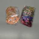 XunYee 24 Pcs Valentine's Day Hair Scrunchies with Card 12 Tie Dye Velvet Scrunchies 12 Valentines Exchange Gift Cards for Party Favors Goody Bag Filler(Metallic Color)