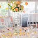 10 Pcs Wedding Centerpieces Acrylic Vases Clear Column Flower Vase Flowers Stand 7.87'' x 7.87'' x 23.6'' Rectangular Flower Display Table Flower Stands for Wedding Party Events Reception Table Decor
