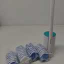 Disposable Toilet Brush: Toilet Bowl Brush and Holder Set with 40 Wand Refills, Upgraded Handle, 2X Cleaners, Toilet Cleaning System with Storage Caddy for Sink, Bathtub, Floor, Drain (Green)