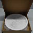 Handmade 12 Inch Decorative Tray, Small Beaded Tray Coffee Table Decor, White Washed Round Wooden Tray for Coffee Table, Dining Room Table Entryway and Living Room