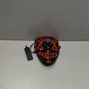 JOYIN Halloween Led Mask, Light Up Mask and Gloves for Cosplay Costume (Red), 3 Modes Scary Glow in The Dark Masks for Boys Girls Halloween Party Dress Up Accessories, Gifts Giving