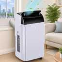 14000 BTU Portable AC, 3-in-1, 750sqft, 51dB, Remote/Timer, Black