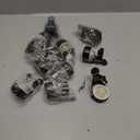 WOTOR  Bottle Stoppers Stainless Steel with Food Grade Silicone, Leak Proof Keep Fresh Reusable Saver, Cork Suitable (12 Pack Black