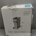 Knape & Vogt RS-PSW9-1-20-P 17 in. H x 8 in. W x D Steel in-Cabinet 20 Qt. Single Platinum Pull Out Trash Can