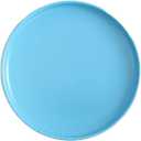 Solid color ceramic plate single, dinner, dessert, salad, bread, party serving, wedding, household, yellow plate (blue, 10inch)