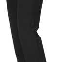Plaid&Plain Men's Stretch Dress Pants Slim Fit Skinny Suit Pants (40W x 28L, Black)