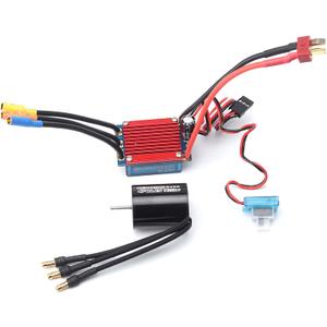 GoolRC 2430 7200KV 4P Sensorless Brushless Motor with 25A Brushless ESCElectric Speed Controller for 1/16 1/18 RC Car Truck