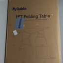 Byliable Folding Table 6ft Portable Heavy Duty Plastic Fold-in-Half 6 Foot Foldable Table Utility Dining Indoor Outdoor for Camping Picnic and Party, Black