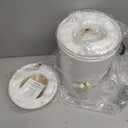 SereneLife Freestanding Towel Warmer Bucket  18" Hot Towel Warmer with Legs for Bathroom & Spa, 12L Capacity, Built-In Timer, Aroma Discs & LED Indicator, Fits One Towel or Robe, Gray