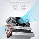 GRAUGEAR M.2 2280 SSD Heatsink Built-in PWM Cooling Fan[G-M2HP04-F]