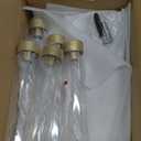 Tall 5 Arm Candle Holder for Wedding Table,39.4'' Tall Candelabra with Acrylic Lampshade for Birthday Party Home Decoration Halloween Christmas Day Fit LED Taper Candles (1pcs, Gold)