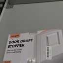 Superior Velvet Under Door Draft Stopper, 30'' to 36'' Adjustable Door Gap Filler, Double-Sided Windproof Seal, Easy-Install, Blocks Noise, Cold, Light, Dust & More (Gray)