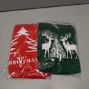 Vehomy 2-Pack Christmas Dog Shirt Cotton Dog Shirts with Patterns of Christmas Treen Elks Pet Holiday Outfit Puppy Xmas Clothes Sleeveless T-Shirt for Small Medium Large Dogs 4XL