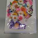 APOTODITO Mini Birthday Cards, Birthday Gift Card with Music and Light, Flower Bouquet 3D Card with Butterflies for Mom, Women, Wife (Butterfly & Daisy) Pack of 2