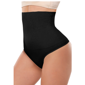 Tummy Control Thong Shapewear for Women High Waist Shaping Underwear Seamless Body Shaper Panties Girdle L 2pk
