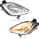 Fog Lights Assembly Compatible with Hyundai Elantra 2011 2012 2013, Passenger & Driver Side, Fog Lamp & Bezels Assembly [With Bulbs], Replace OEM #1-8341295-192752, 1 Pair