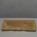 Typewriter Style Mechanical Gaming Keyboard RGB Backlit Wired with Blue Switch Retro Round Keycap 104 Keys Keyboard (White 104 Keys RGB)