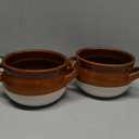 Vumdua French Onion Soup Bowls with Handles, 16 Oz Ceramic Soup Serving Bowl Crocks - Oven Safe Bowls for Chili, Beef Stew, Cereal, Pot Pies, Set of 4