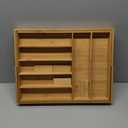 Purawood Bamboo Drawer Organizer - Expandable Silverware Organizer & Utensil Drawer Organizer, Cutlery Tray with Dividers, 7-9 Slots- Kitchen Organizer for Utensils & Flatware (Natural)