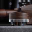 54mm Espresso Distribution Tool Walnut Coffee Distributor Adjustable Depth Stainless Steel Espresso Leveler Compatible with Breville Espresso Machines