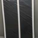 Large Bulletin Board, 48 X 36 inches Felt Board Notice Pin Board, 4' x 3'Cork Board Alternative for Wall, Self-Adhesive Vision Board Mood Board Foldable Photo Board with 30 Pushpin (Black)