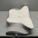 PAYHUIN Cervical Neck Pillow, Memory Foam Pillows for Neck and Shoulder Pain Relief, 2 Heights Ergonomic Pillow with Breathable Ice Silk Cover, Neck Support Pillow for Stomach Sleepers White