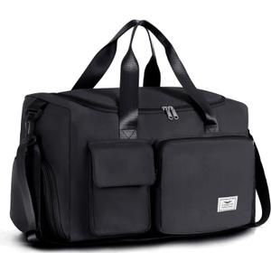 FIORETTO Women's Gym Duffle Bag with Shoes Compartment, 30L Capacity, Ideal for Travel, Gym, Sports, Duffel, Weekender